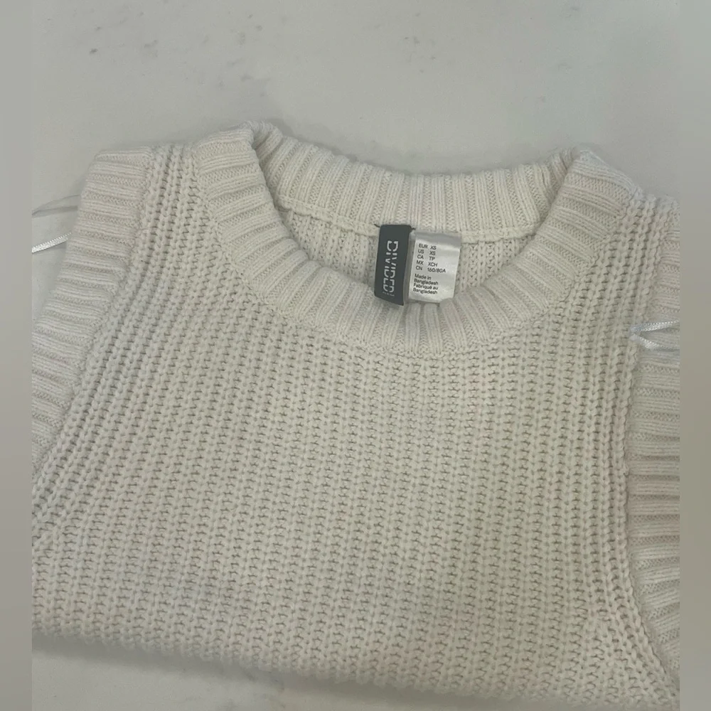H&M Off-White Knit Sweater